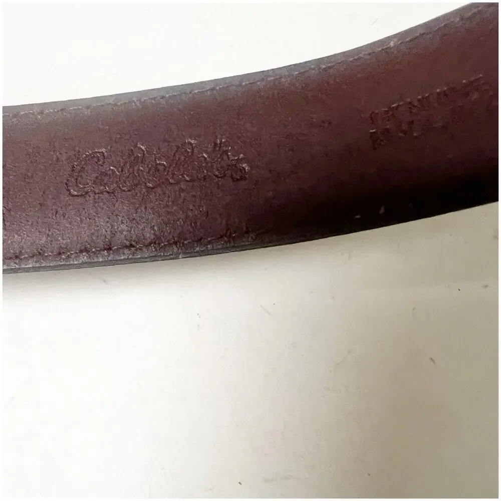 Cabelas Men’s Genuine Leather Belt Fish Design Size 42 Fishing Outdoors